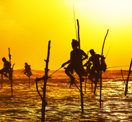 Fishermen in Sri Lanka