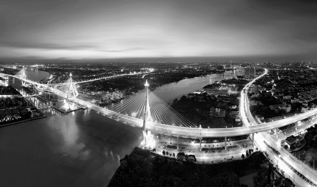 Bhumibol Bridge, Bangkok, Thailand