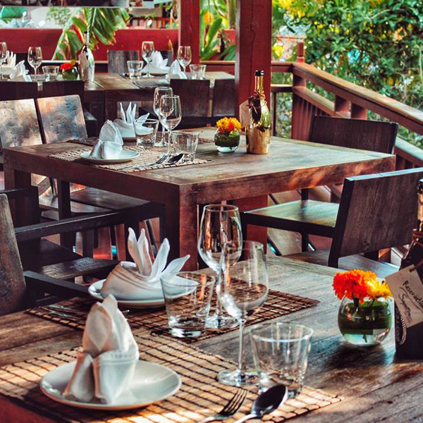 Outdoor seating area of Suppatra restaurant Koh Samui - The Best Eateries Koh Samui Has to Offer
